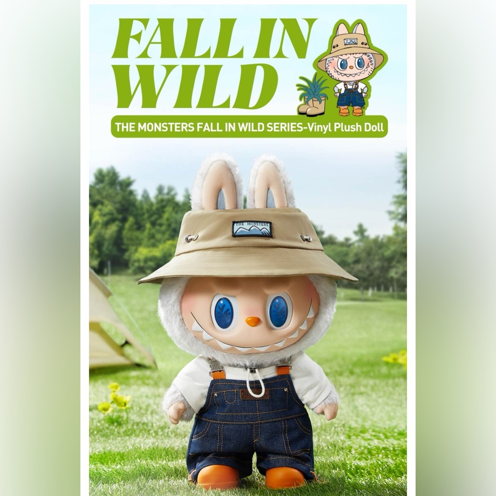 The Monsters Labubu FALL IN WILD - Vinyl Plush Large Doll Authentic POP MART